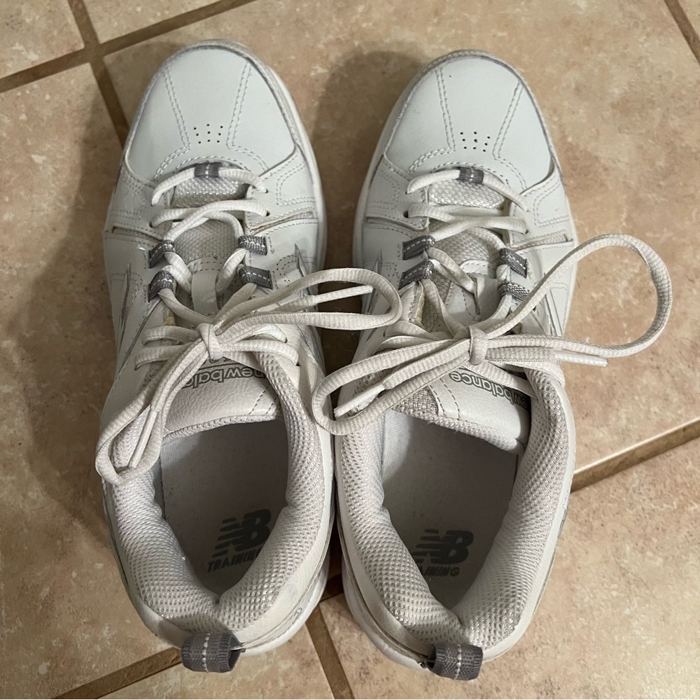 New Balance White/Grey 608 v3 Sneaker 9.5 - Picture 6 of 11